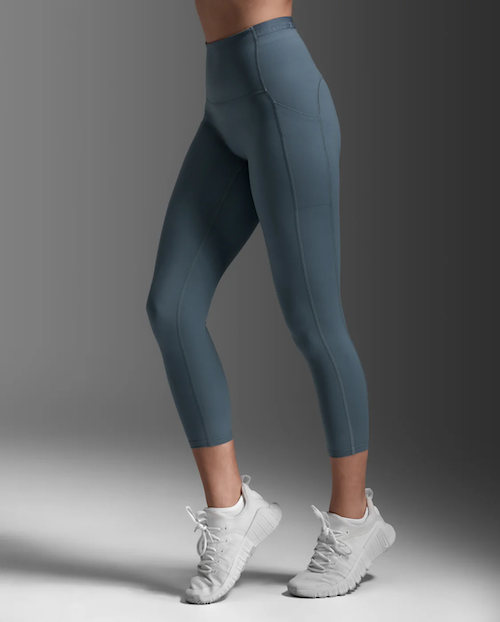 2XU Womens Form Stash Hi-Rise 7/8 Compression Tights (with Pockets)