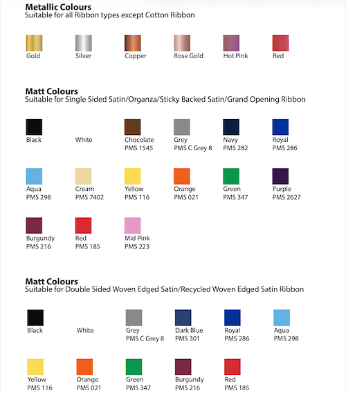 Environmentally Friendly Satin Ribbon (100m Roll) Custom Printed (Single Side)