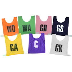 Patrick Elastic Polyester Netball Bibs (set of 7)