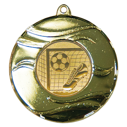 50mm Insert Medal Raza (Gold) incl 25mm Aluminium Insert & Engraving