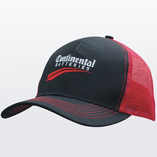 Headwear Professionals 3819 Breathable Poly Twill Cap with Mesh Back