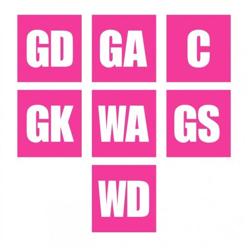 BK Sublimation Velcro Netball Patch Bibs (Team Set of 14)