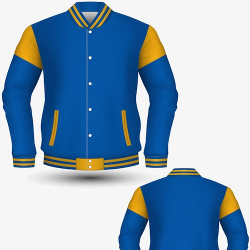BK Sublimation Varsity Jacket with Jersey Lining (Unisex Adults/Kids)