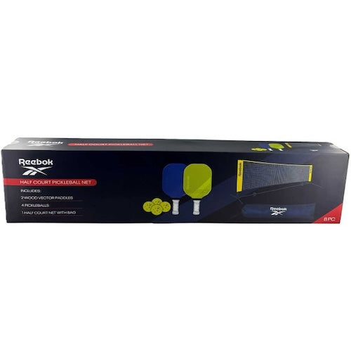 Reebok Pickleball Set (incl Freestanding 3.35m Half Court Net)