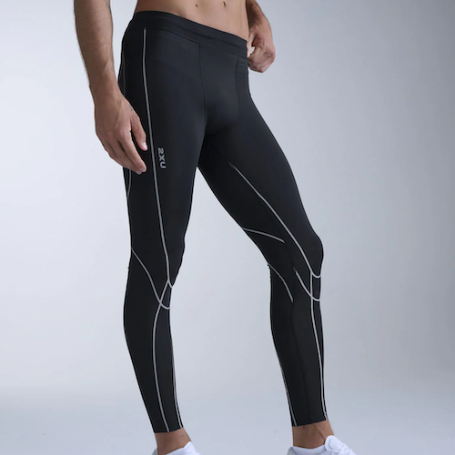 2XU Mens Light Speed Kinesis Compression Tights (Running)