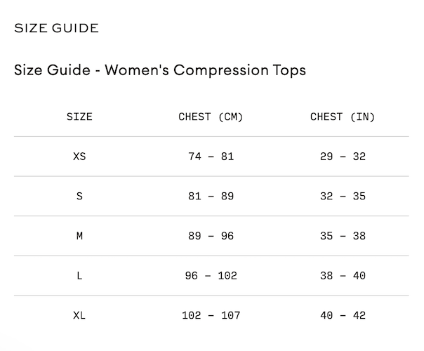 2XU Womens Core Compression Short Sleeve Top