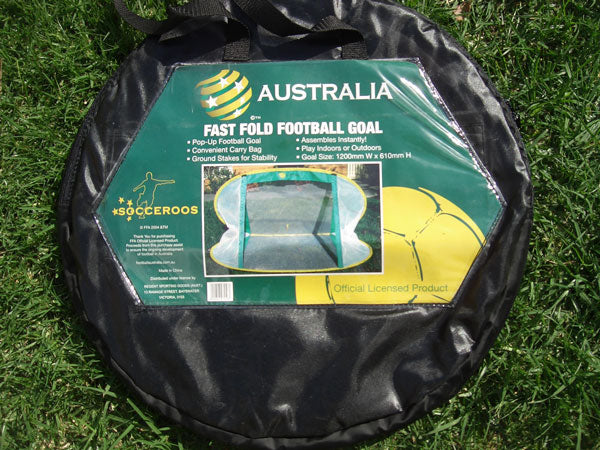 Socceroos Fast Fold Pop Up Soccer Goal