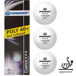 Donic Schildkrot Champion ITTF Approved Balls (3 pack) 40mm