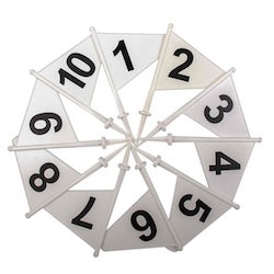 PVC Marker Flags Set
