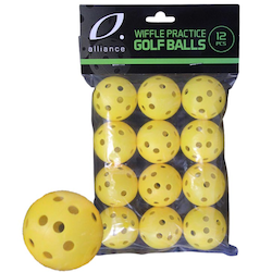 12 x Alliance Wiffle Golf Balls (40mm)