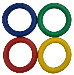 Alliance Rubber Quoits Set (17cm Diameter)