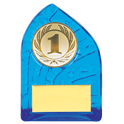 130mm Insert Stand (Blue) incl 50mm Aluminium Insert & Engraving