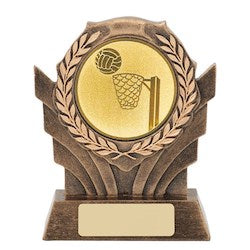 115mm Insert Trophy (Antique Gold) incl 50mm Aluminium Insert & Engraving