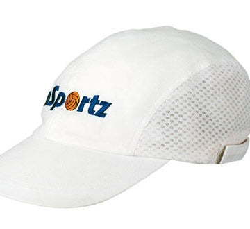 Headwear Professionals 3812 Brushed Regular Cotton Cap with Sports Mesh Side Panels