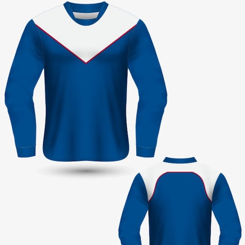 BK Sublimation Aussie Rules Long Sleeve Guernsey (Mens/Ladies/Kids) Athletic Fit