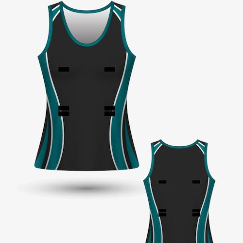 BK Sublimation Netball Top with Velcro Tabs Front & Back (Ladies/Girls)