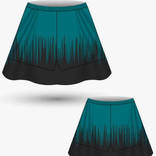 BK Sublimation Netball Skort with Inbuilt Lycra Shorts (Ladies/Girls)