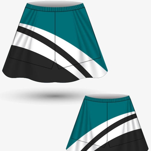 BK Sublimation Hockey Skort with Inbuilt Lycra Shorts (Ladies/Girls)