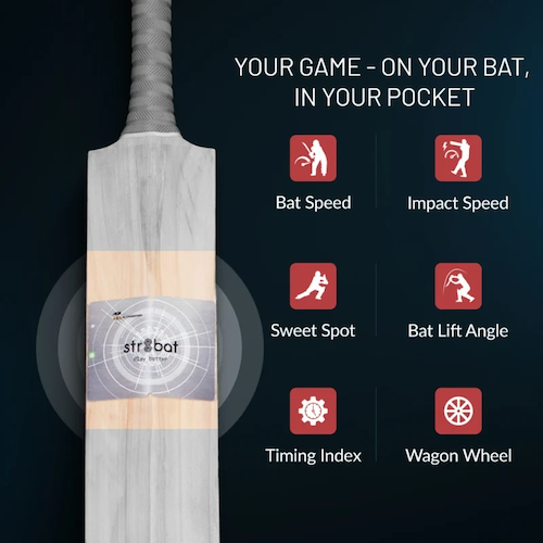 Str8bat Pro Cricket Bat Smart Sticker V 2.0