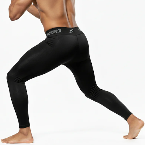 Supacore Mens CARL Patented Body Mapped Compression Leggings