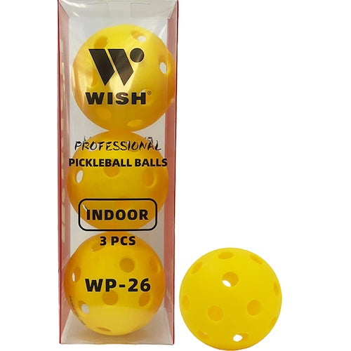 Wish Pro Pickleball Balls (Set of 3) Indoor