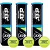 Dunlop ATP Championship (3 x 4 ball cans) 12 balls